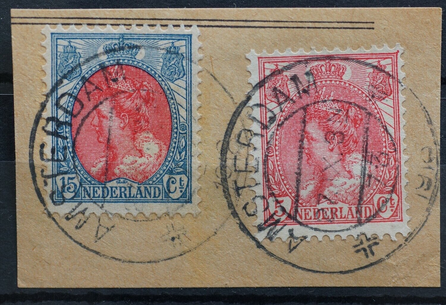 Amsterdam 73 op NVPH 60 en 65
