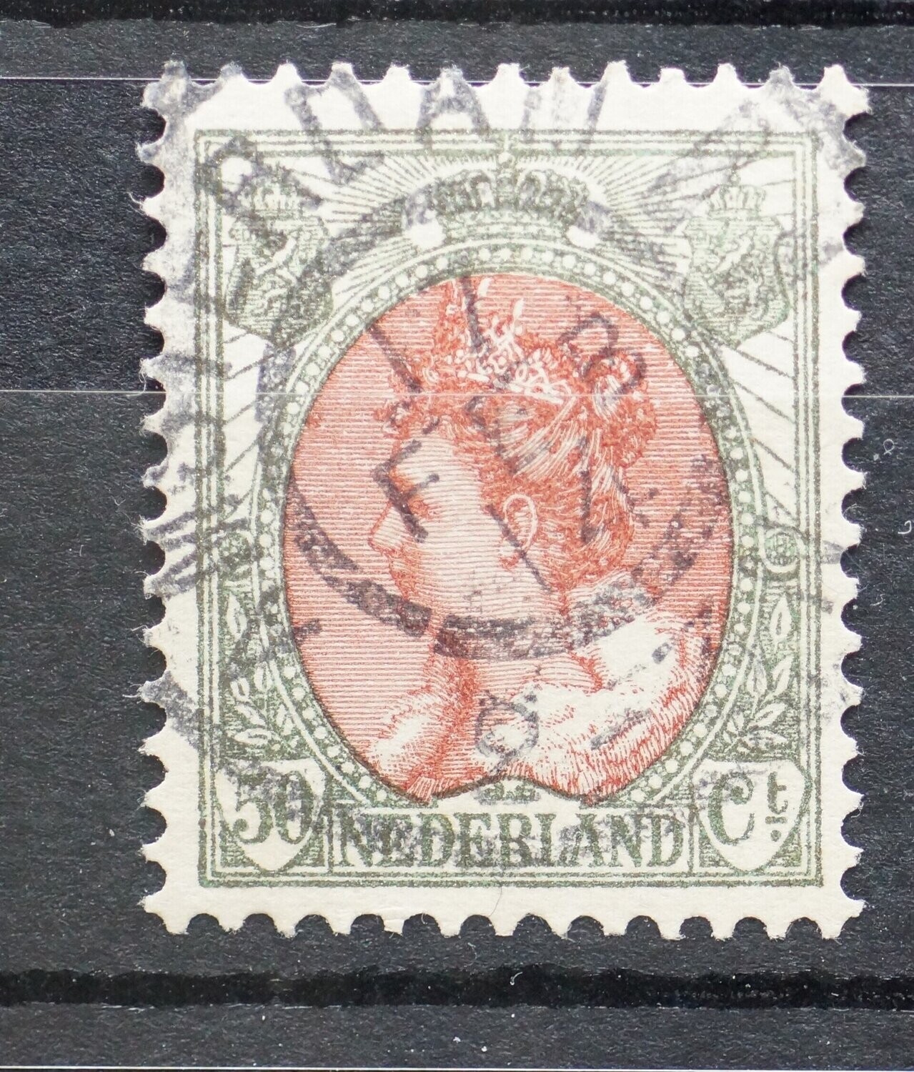 Amsterdam 11 (geen vlag) op NVPH 74