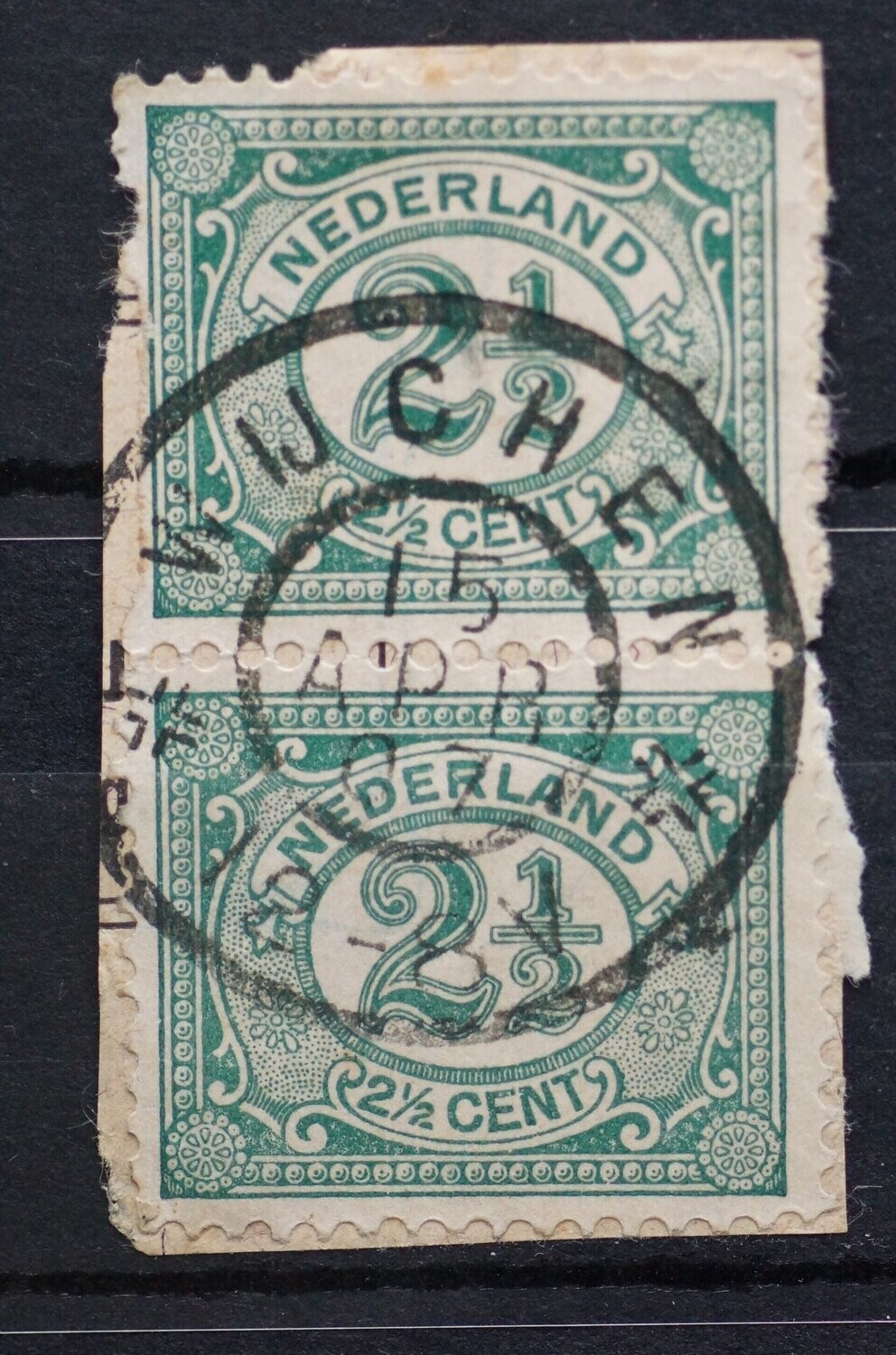 Wijchen op NVPH 55 (paar, redelijk)