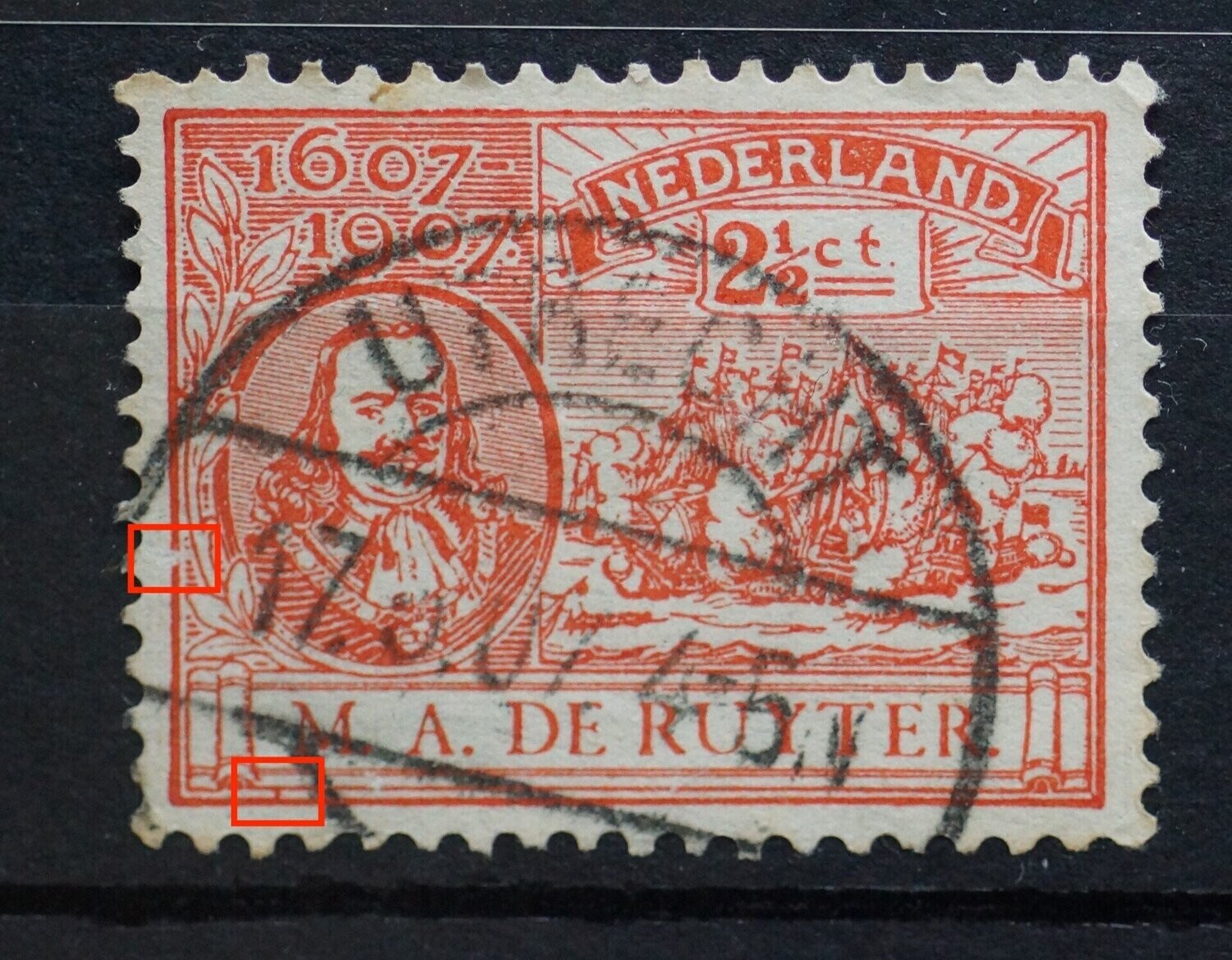NVPH 89 - breuk in kaderlijn links