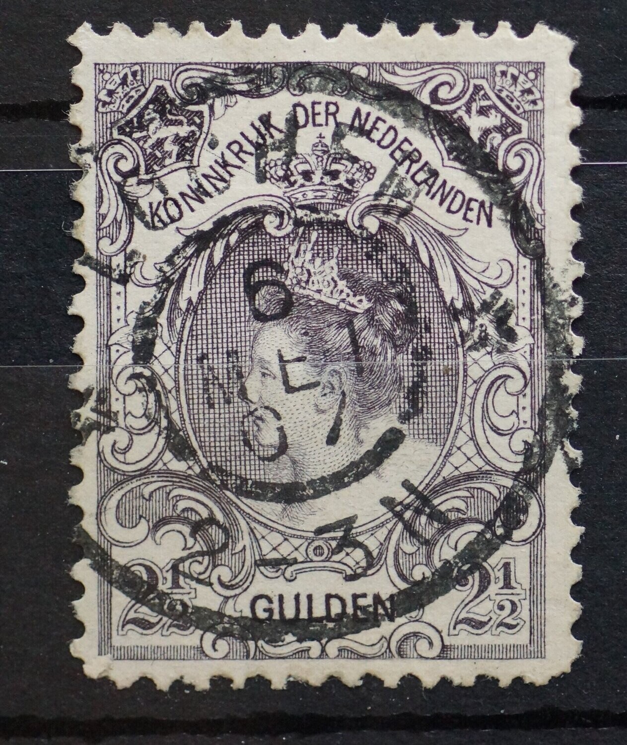 Lochem op NVPH 78 - diagonale graveerkras
