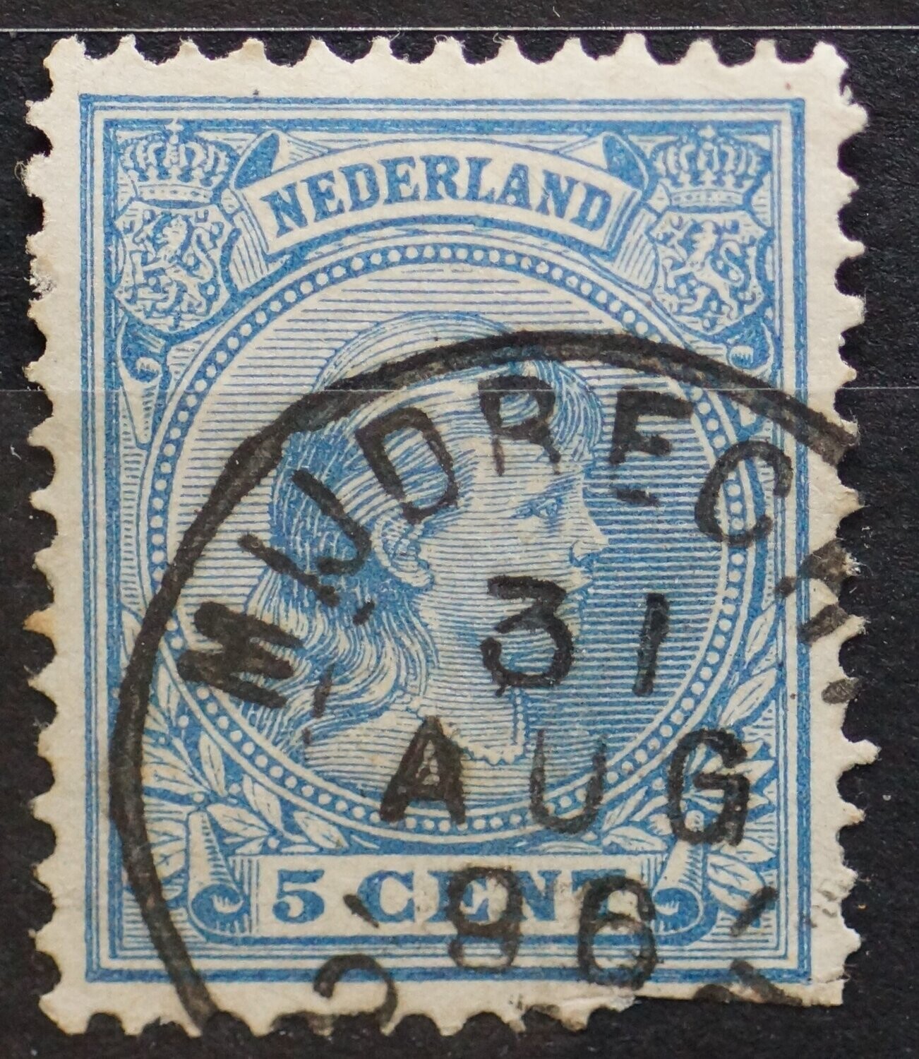 Mijdrecht op NVPH 35 (fraai)