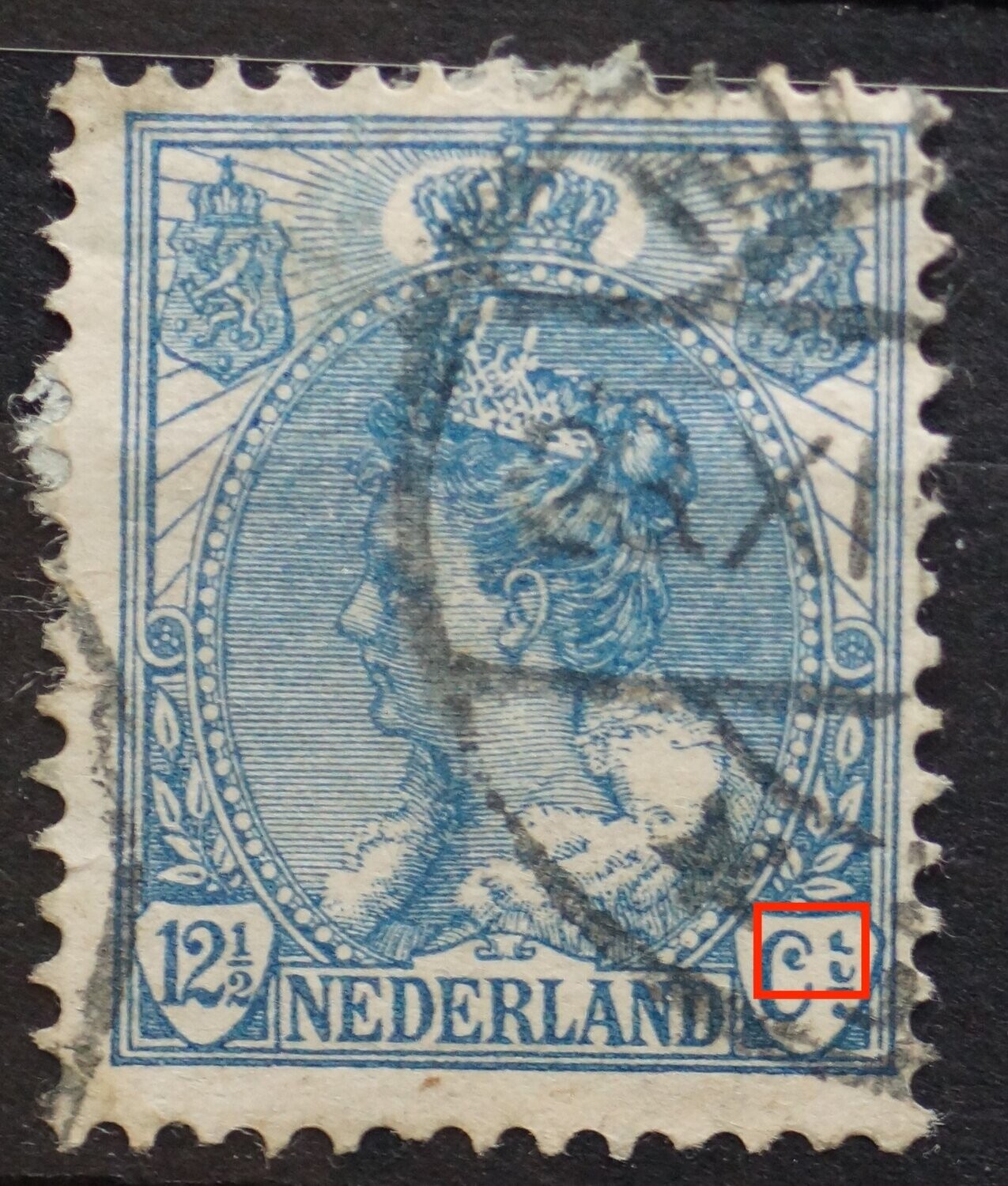 NVPH 63 - witte srteep door Ct.