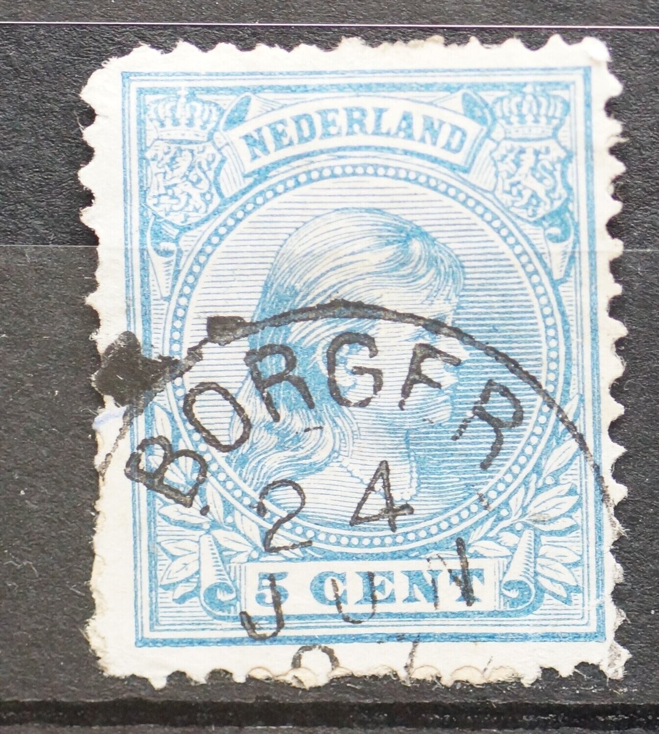 Borger op NVPH 35 (fraai)