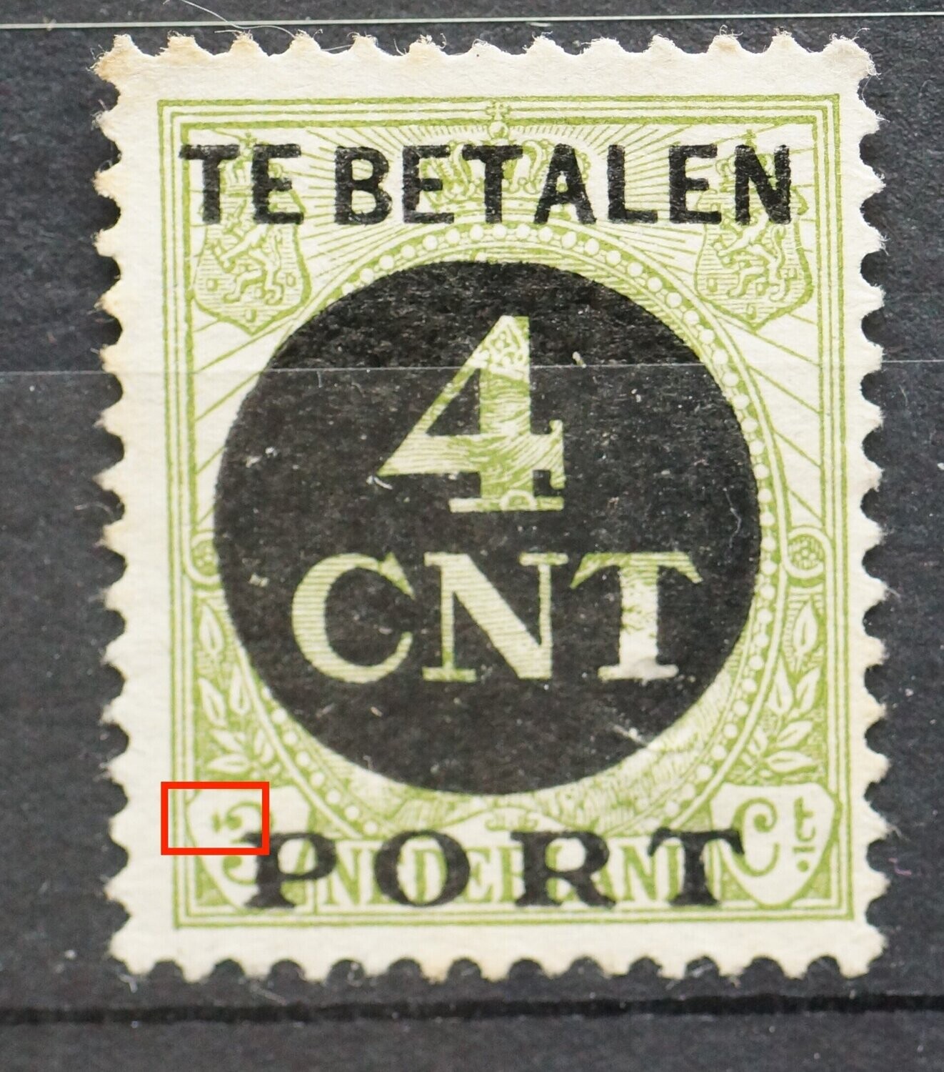 NVPH P65 - o.a. groene vlek voor de 3