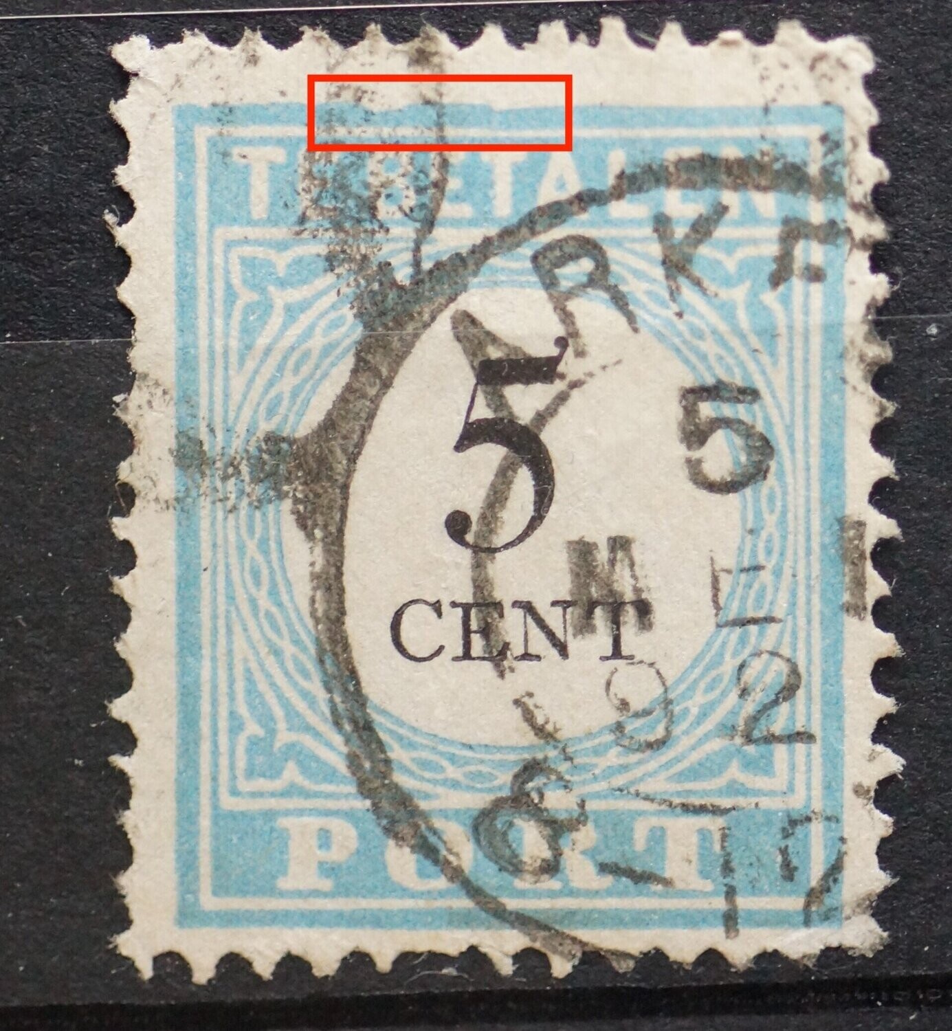 NVPH P6 - onregelmatige kaderlijn boven NVPH P6 - onregelmatige kaderlijn boven