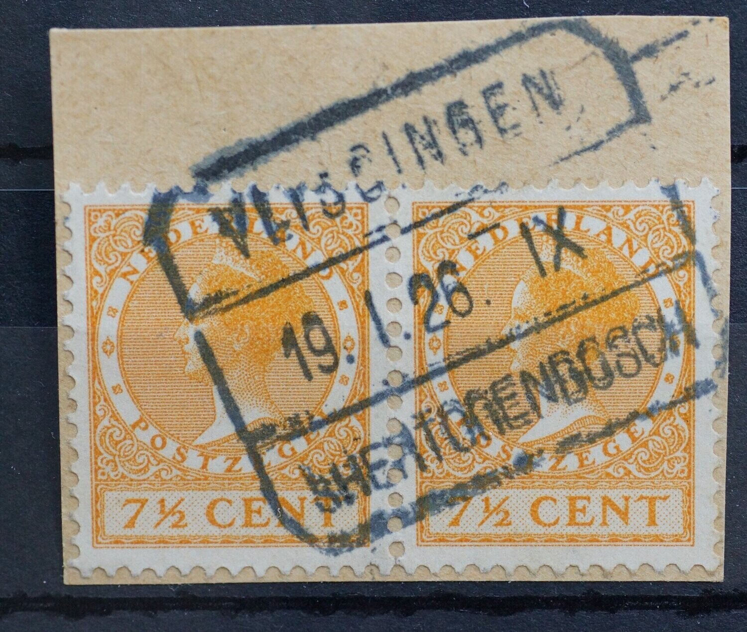 Vlissingen - sHertogenbosch IX op NVPH 151 (paar)