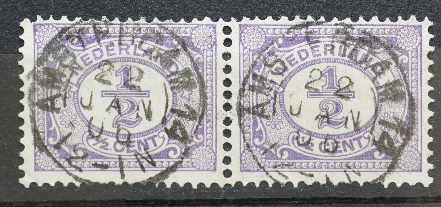 Amsterdam 14 op NVPH 50 (paar)