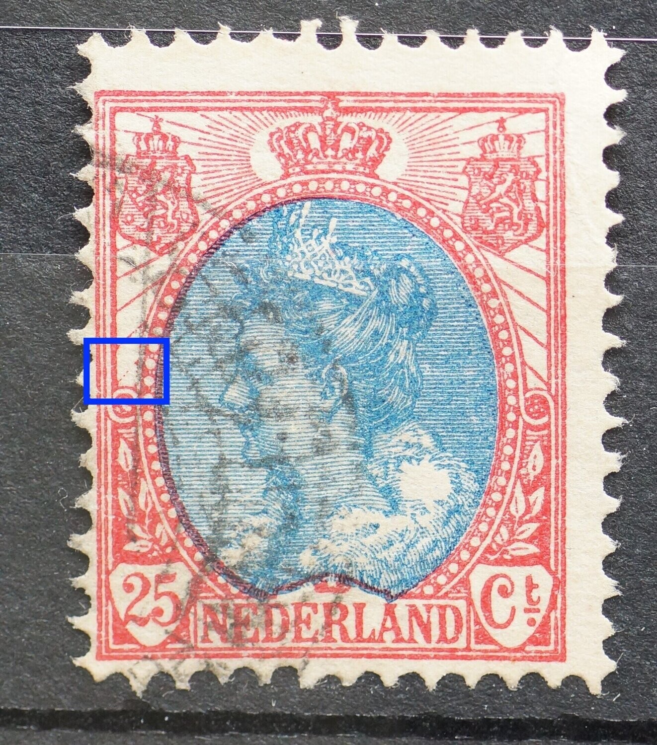 NVPH 71 - vervaagde straal links NVPH 71 - vervaagde straal links