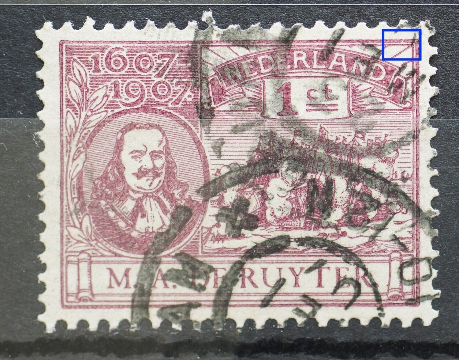 NVPH 88 - breuk kaderlijn boven, rechts