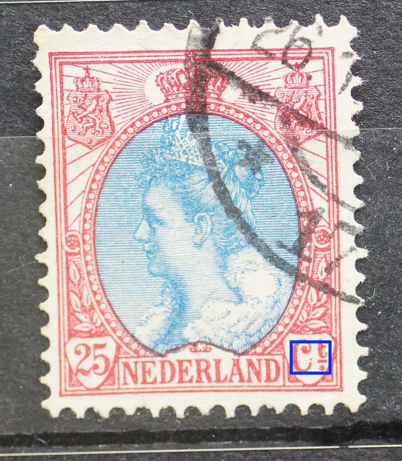 NVPH 71 - breukje in C van Ct. NVPH 71 - breukje in C van Ct.