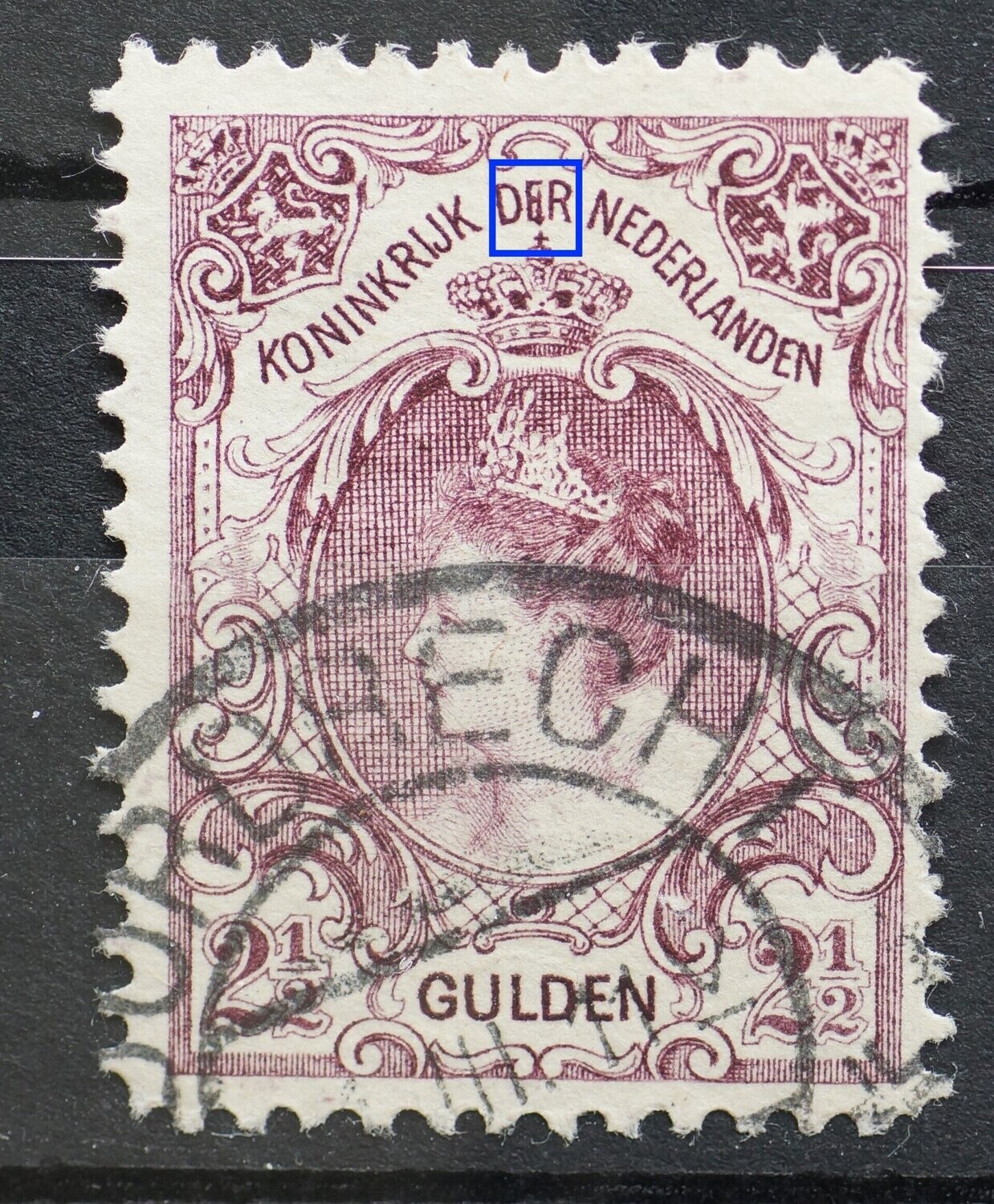 NVPH 78 - "spijker" in E van DER