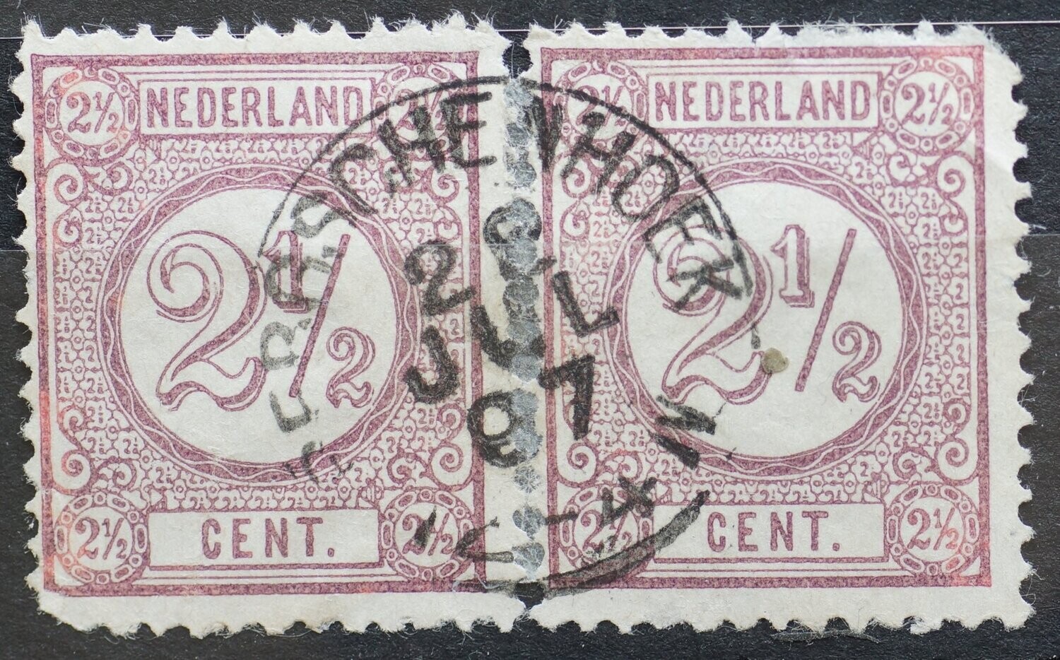 Bergschenhoek op NVPH 33 (2x, fraai) - zeldzaam! Bergschenhoek op NVPH 33 (2x, fraai) - zeldzaam!