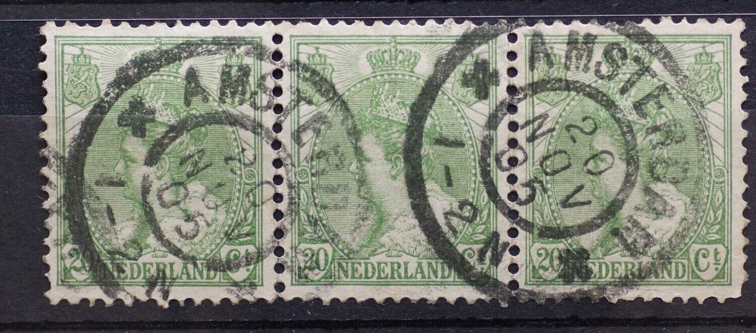 Amsterdam op NVPH 68 (strip)