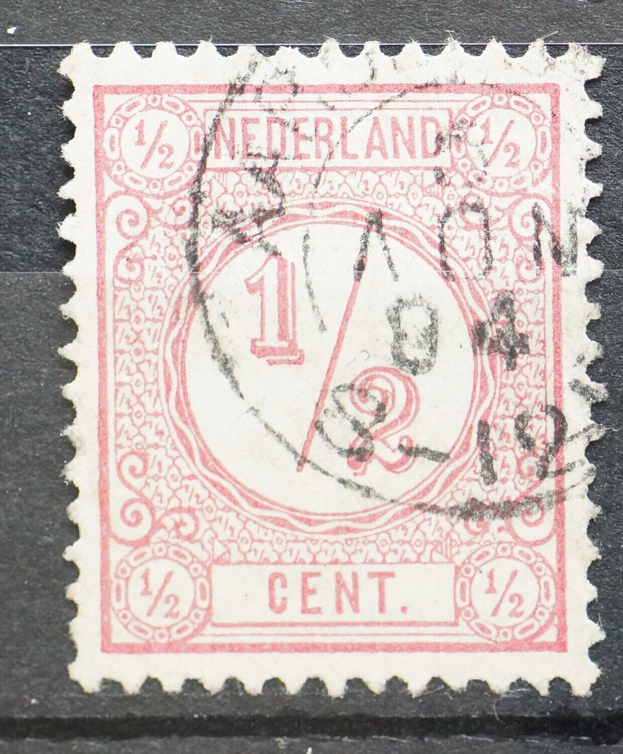 Aardenburg op NVPH 30 - kopstaande maand