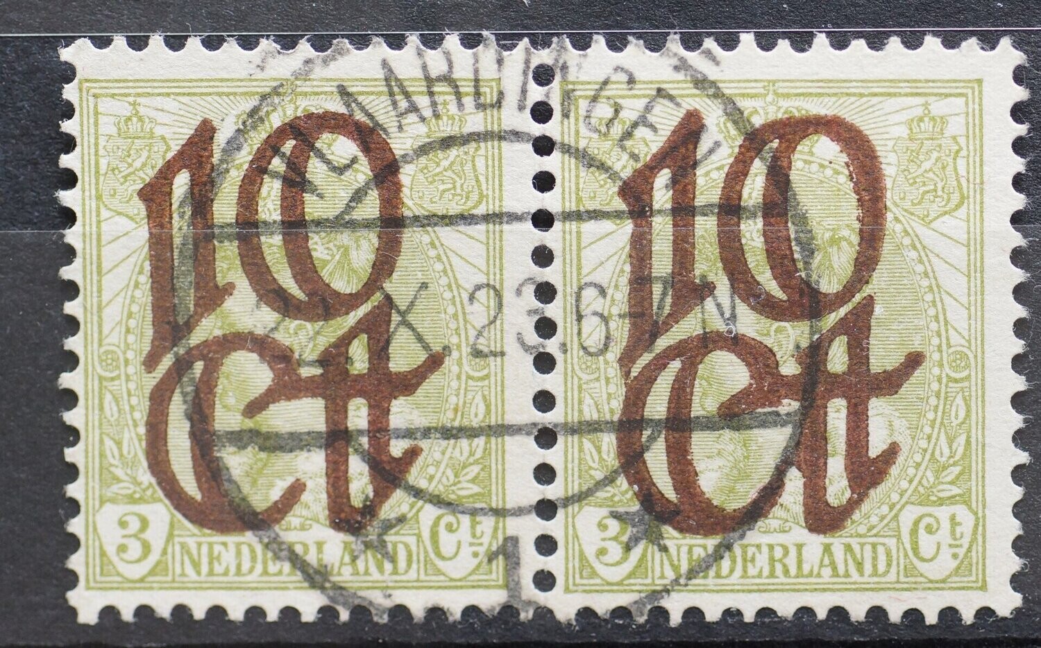 Vlaardingen 1 op NVPH 116 (paar)