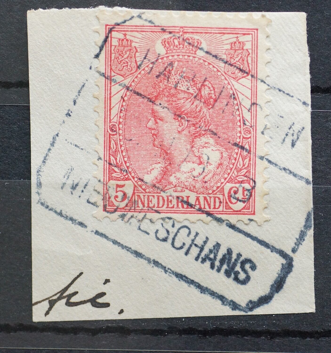 Harlingen - Nieuweschans B op NVPH 172 (fraai)