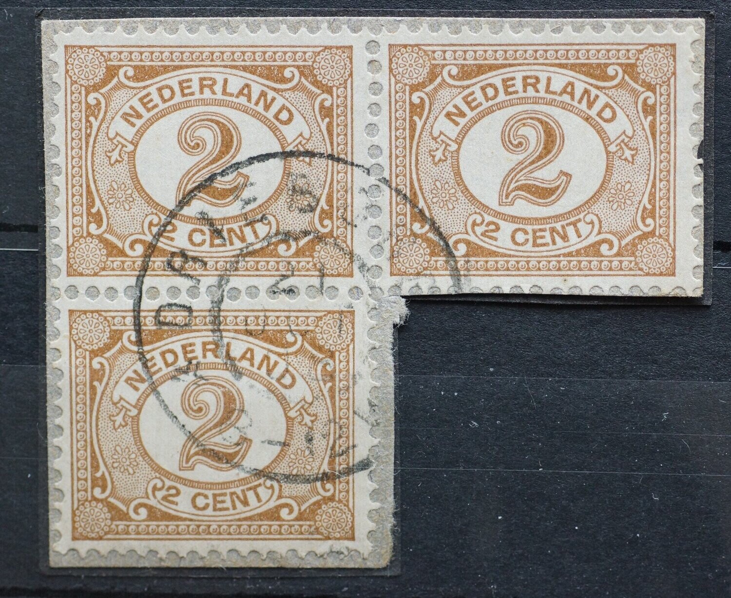 Drieborg op NVPH 54 (3x)