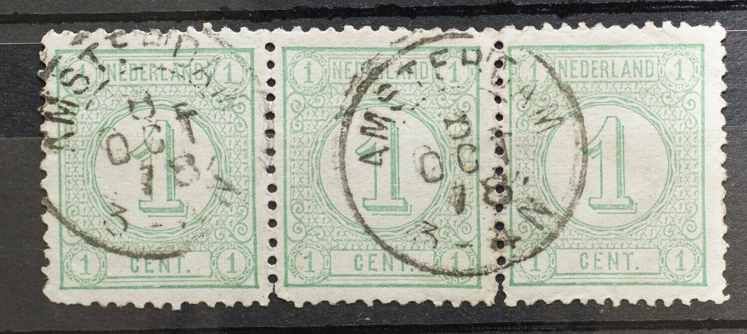 Amsterdam op NVPH 31 (strip)