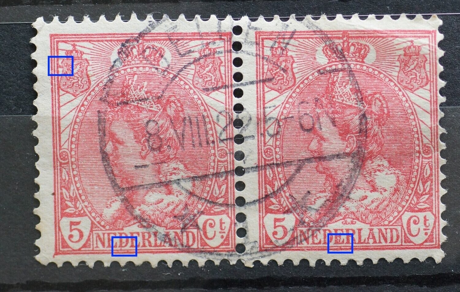 NVPH 60 (paar) - diverse fouten