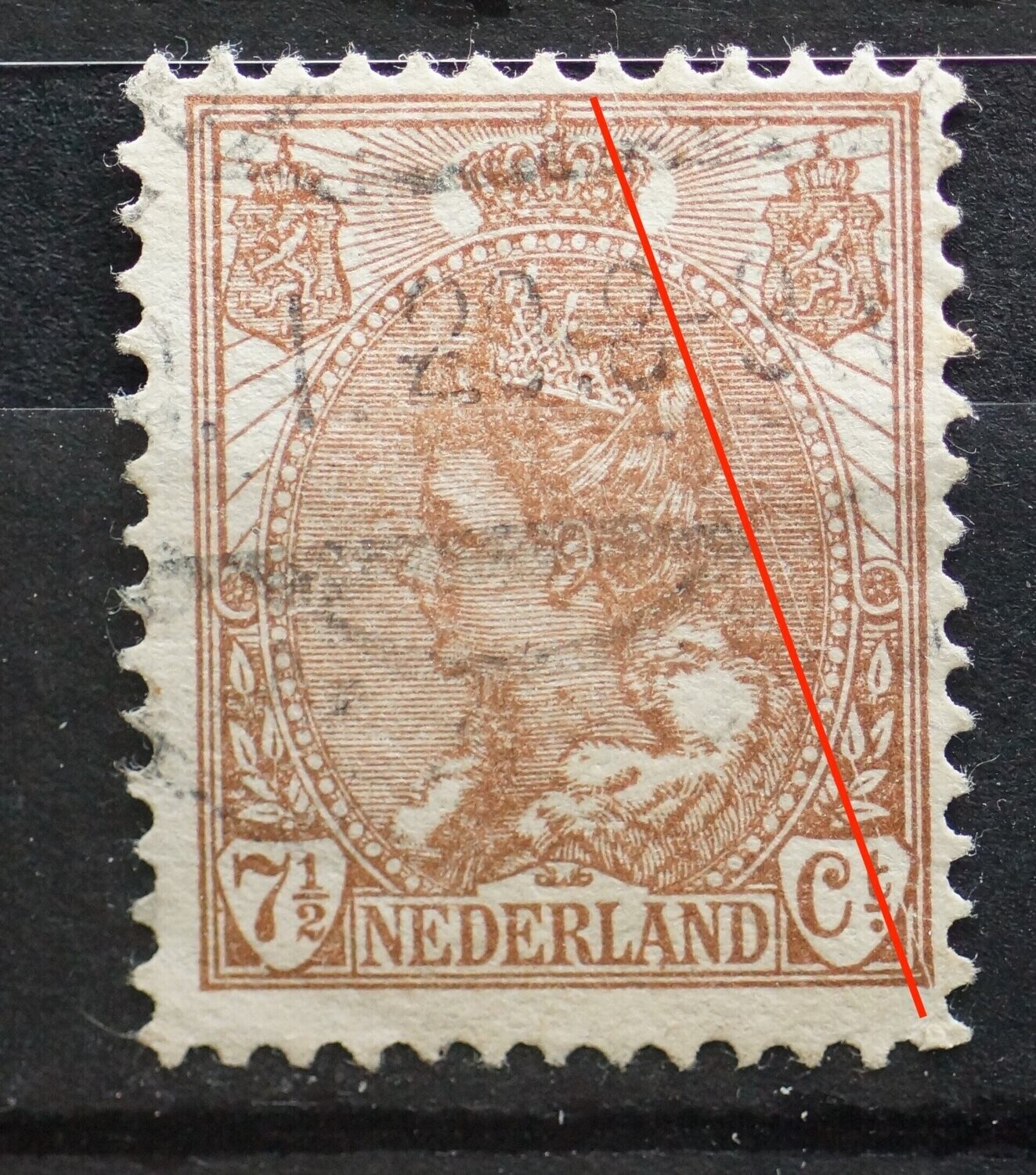 NVPH 61 - diagonale graveerkras