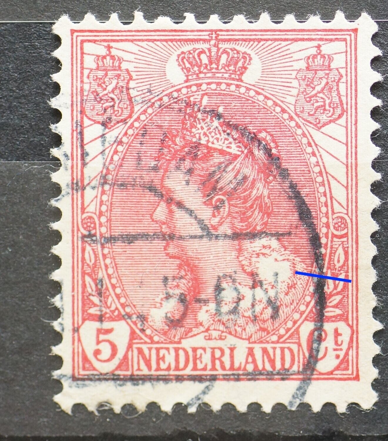 NVPH 60 - (graveer)kras rechts