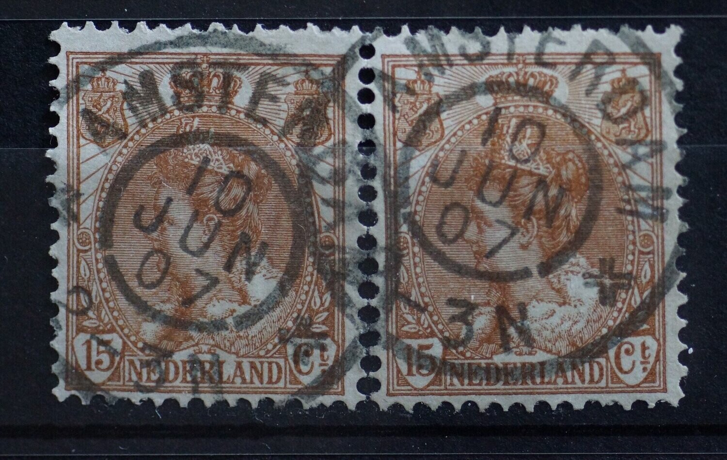 Amsterdam op NVPH 64 (paar)