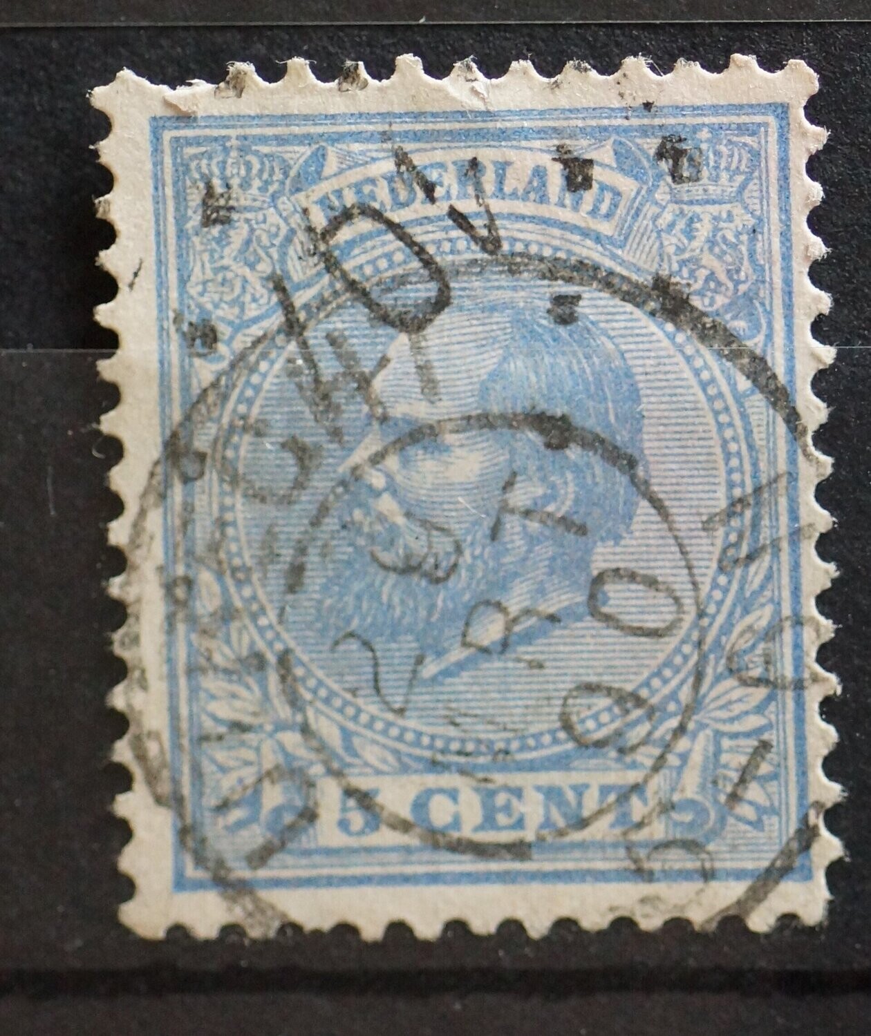 Utrecht en puntstempel 107 op NVPH 19
