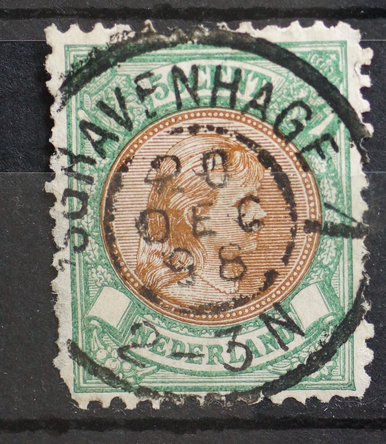 sGravenhage 1 op NVPH 45 (fraai +)
