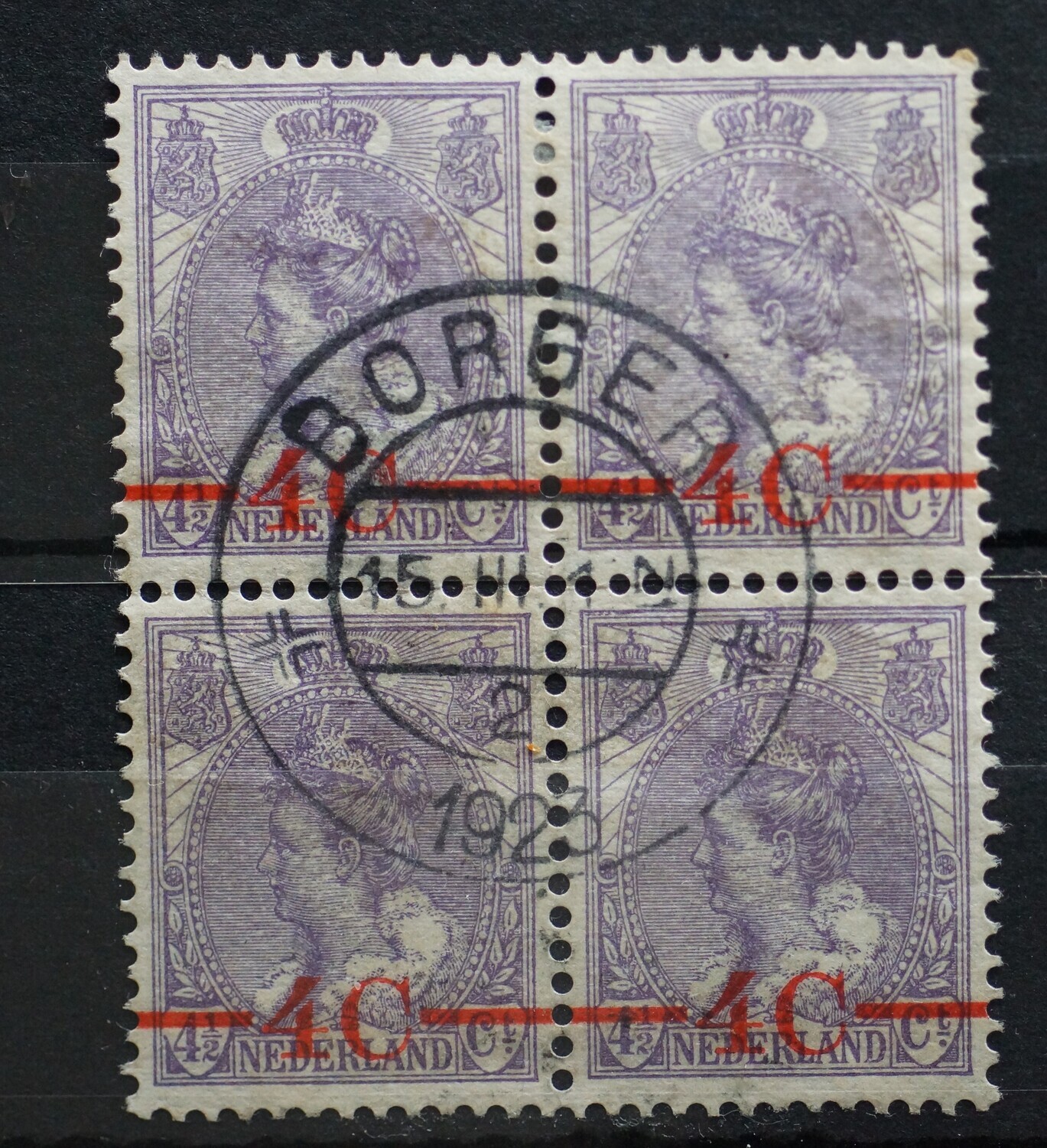 Borger 2 op NVPH 116 (blok) Borger 2 op NVPH 116 (blok)