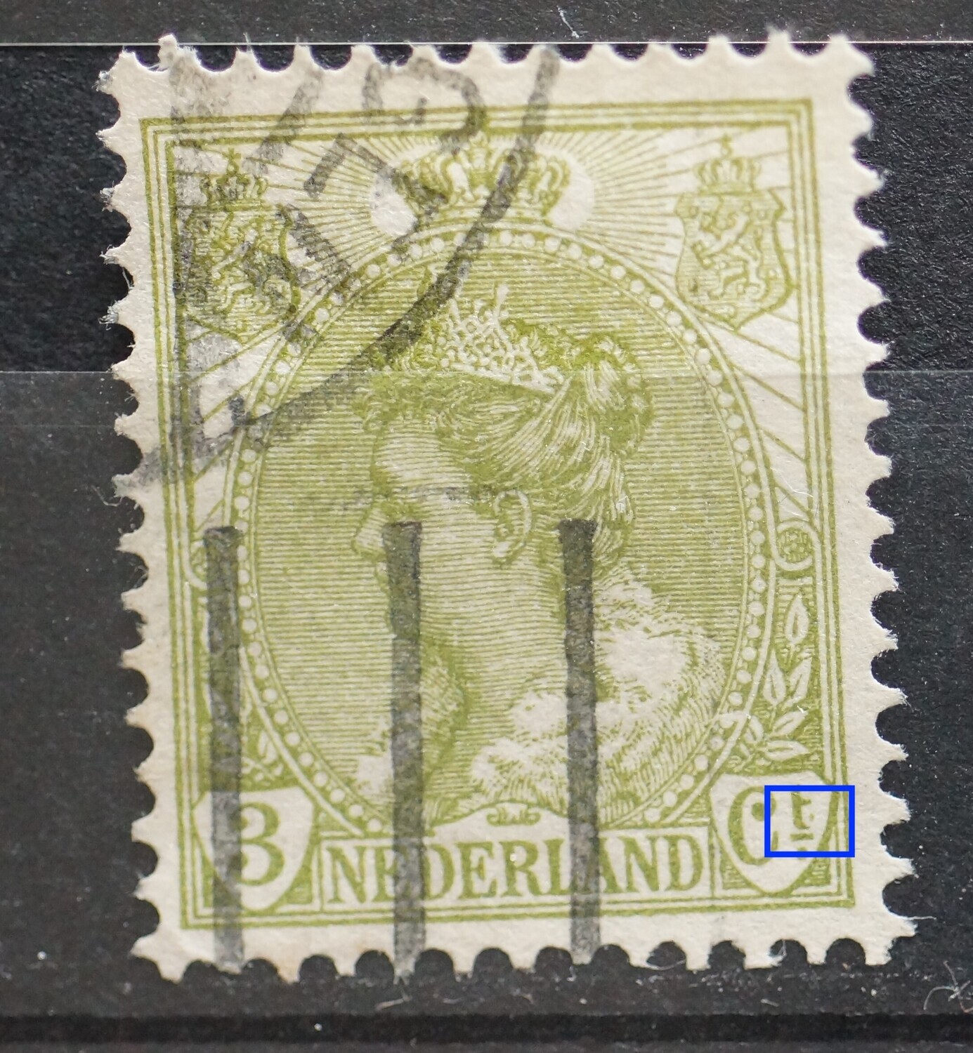 NVPH 57 - breuk in de t van Ct.