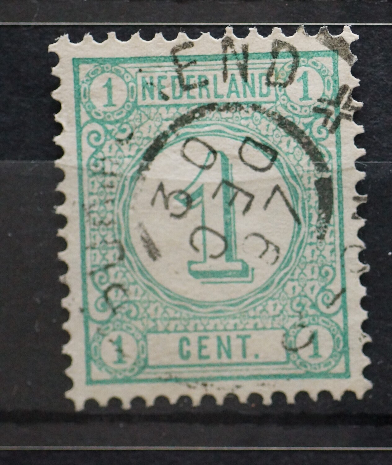 Stempelfout: kopstaande maand op NVPH 31