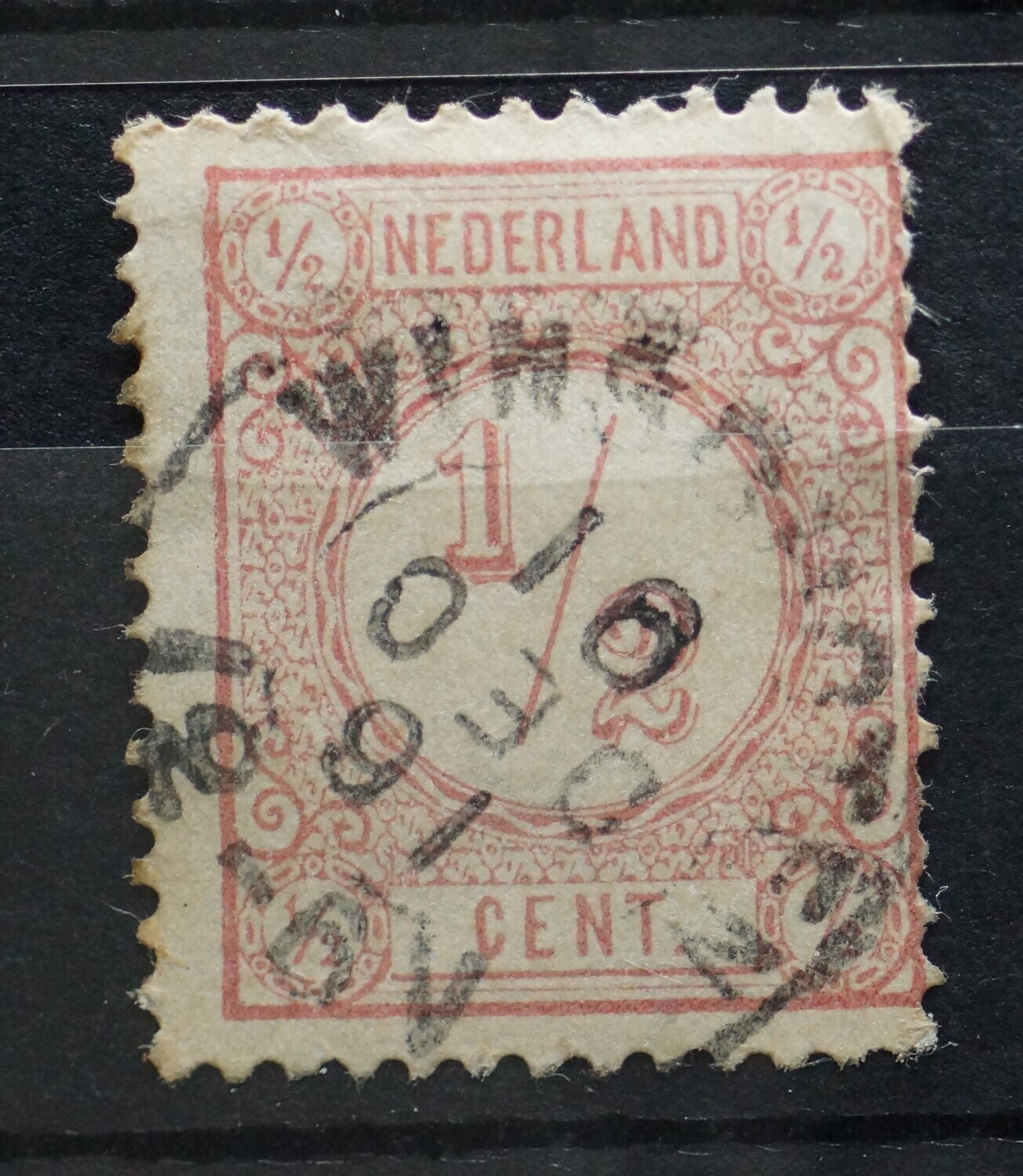 Stempelfout: vermoedelijk gehele datum kopstaand op NVPH 30 Stempelfout: vermoedelijk gehele datum kopstaand op NVPH 30