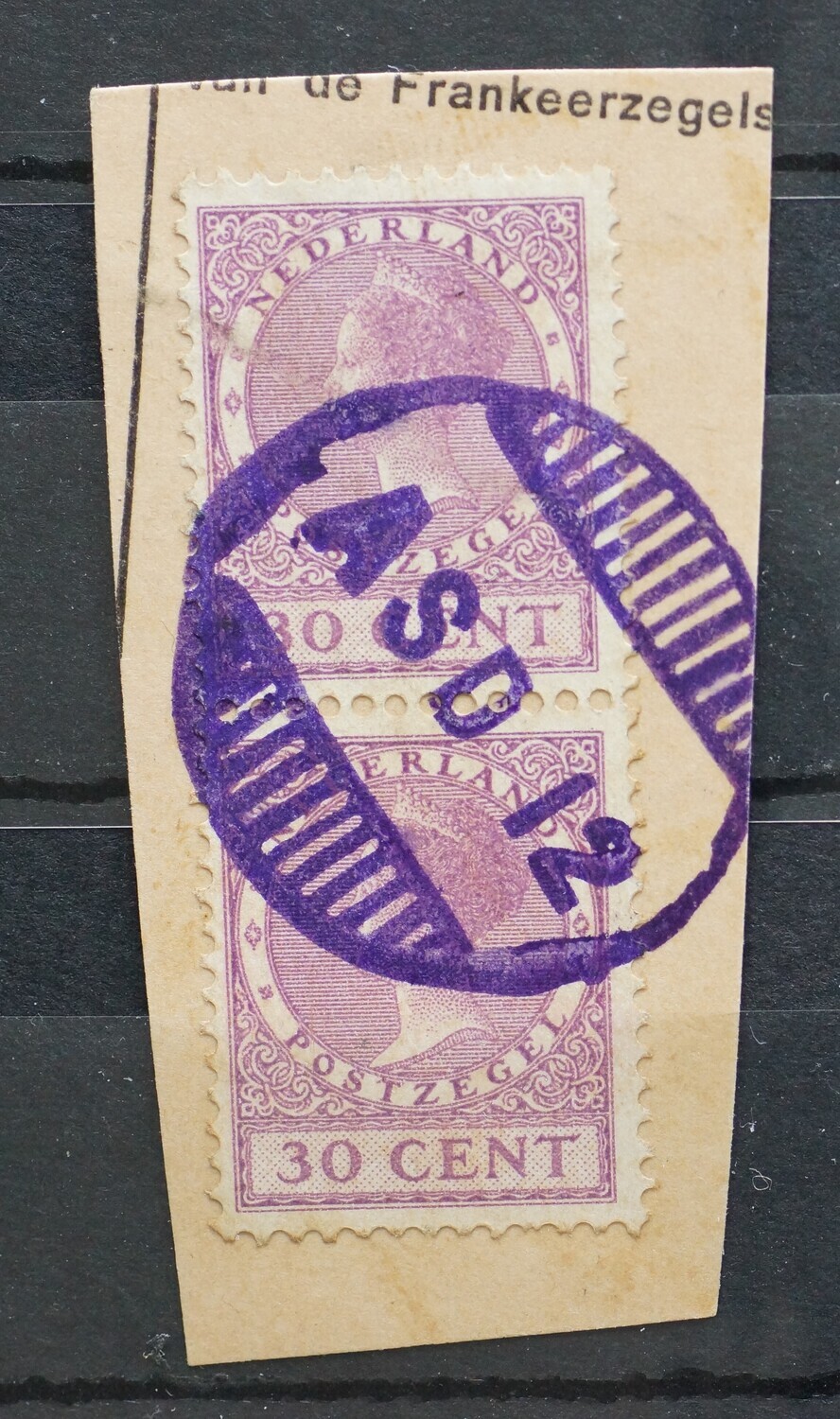 ASD 12 (Amsterdam Tulpplein) op NVPH 158 (paar)