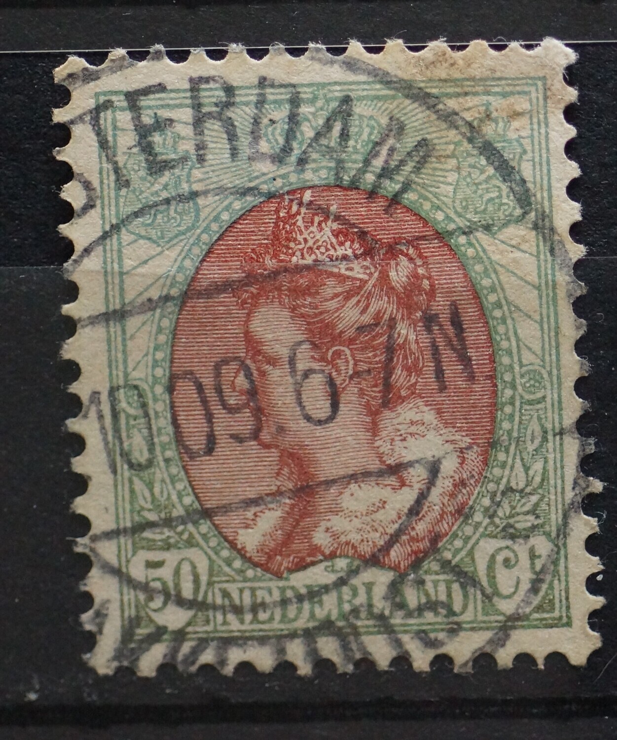 Amsterdam Pakketpost 6 op NVPH 74 - schaars
