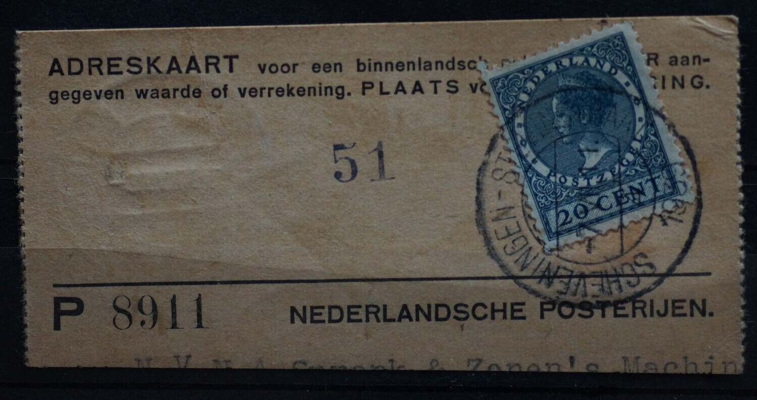 Scheveningen - Stevinstraat 4 op NVPH 188 Scheveningen - Stevinstraat 4 op NVPH 188