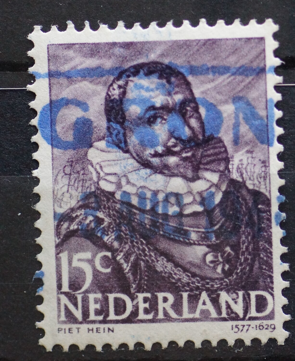 Giro-stempel Groningen op NVPH 415