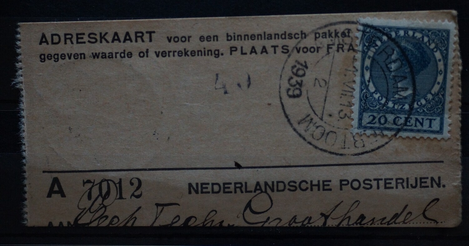Amsterdam-Overtoom 2 op NVPH 188