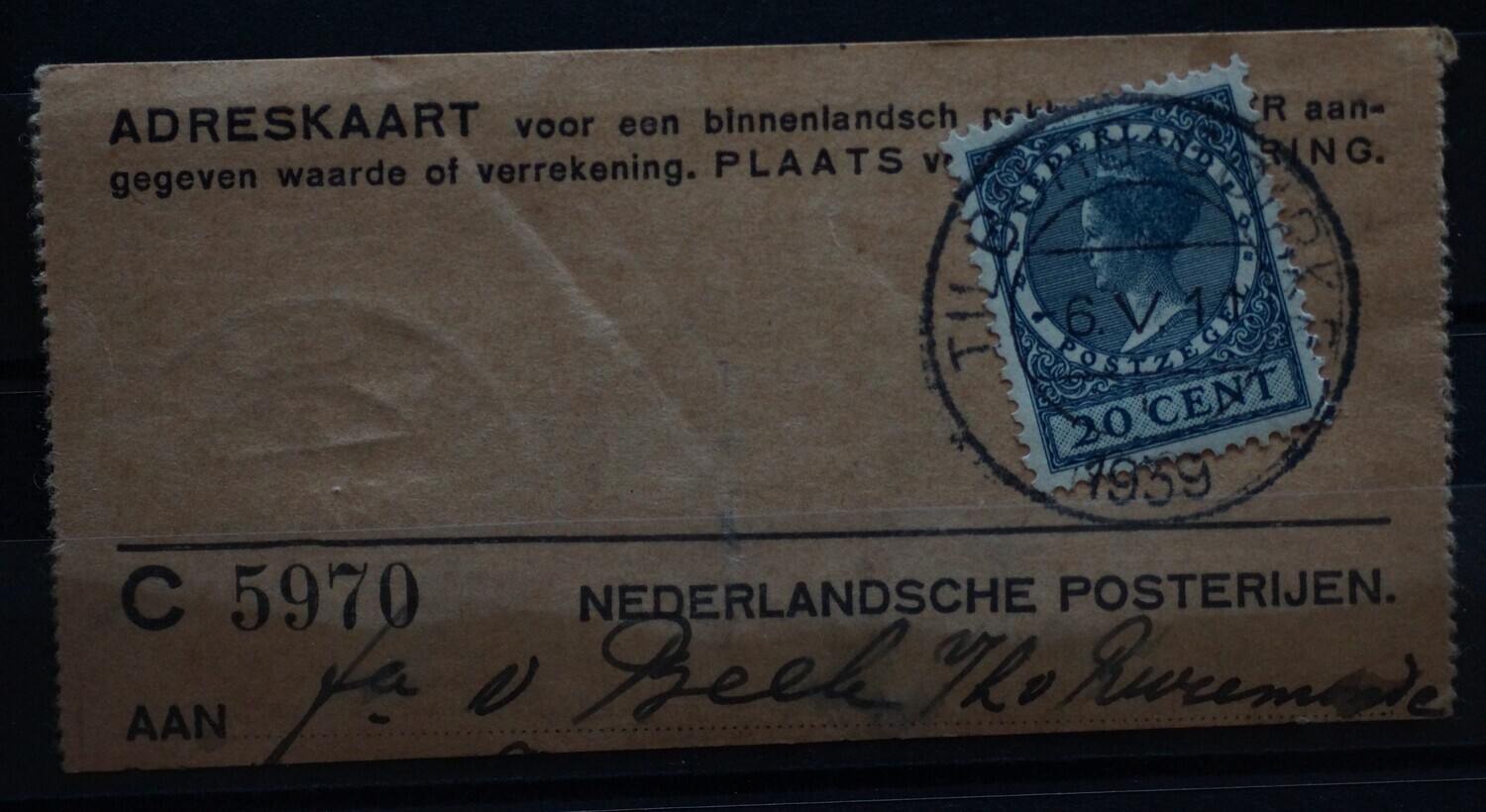 Tilburg-Goirke 1 op NVPH 188