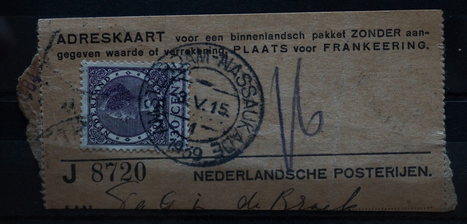 Amsterdam-Nassaukade 1 op NVPH 194 Amsterdam-Nassaukade 1 op NVPH 194