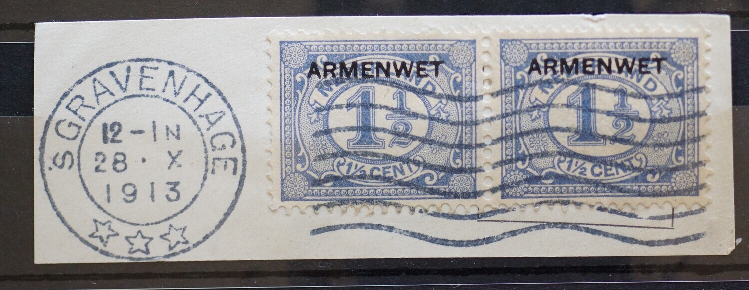 Machinestempel Den Haag op NVPH D2 (paar)