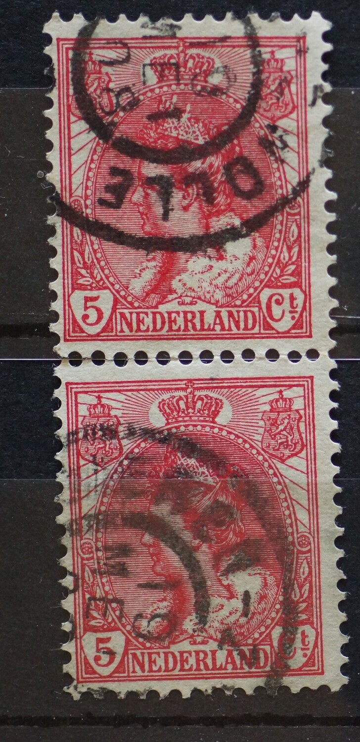 Dieren-Zwolle op NVPH 60 (paar)