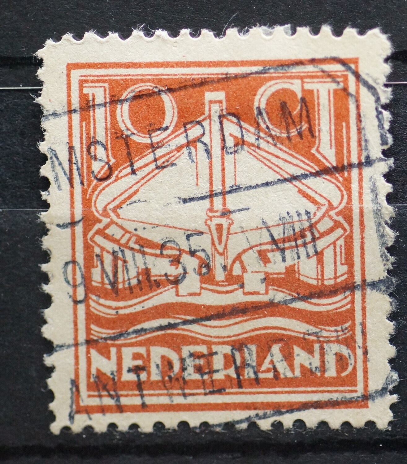 Amsterdam - Antwerpen VIII op NVPH 140