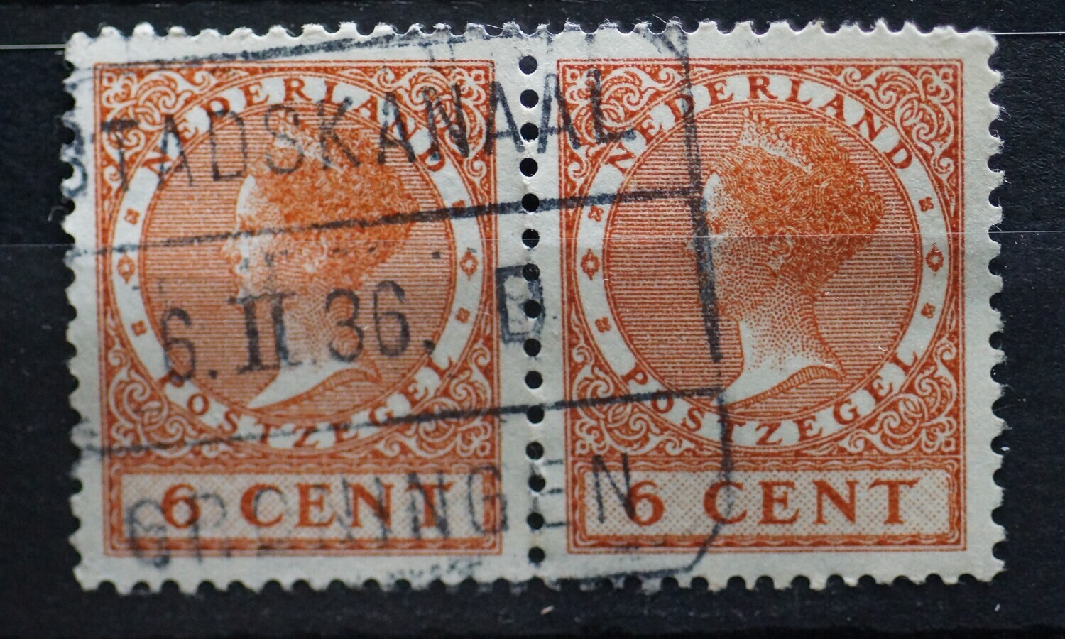 Stadskanaal - Groningen D op NVPH 178 (paar)