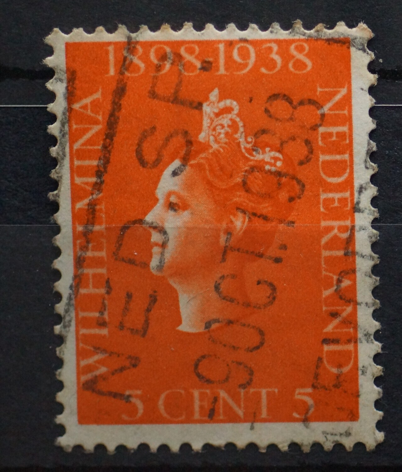 Spoorwegstempel NS Coevorden op NVPH 311