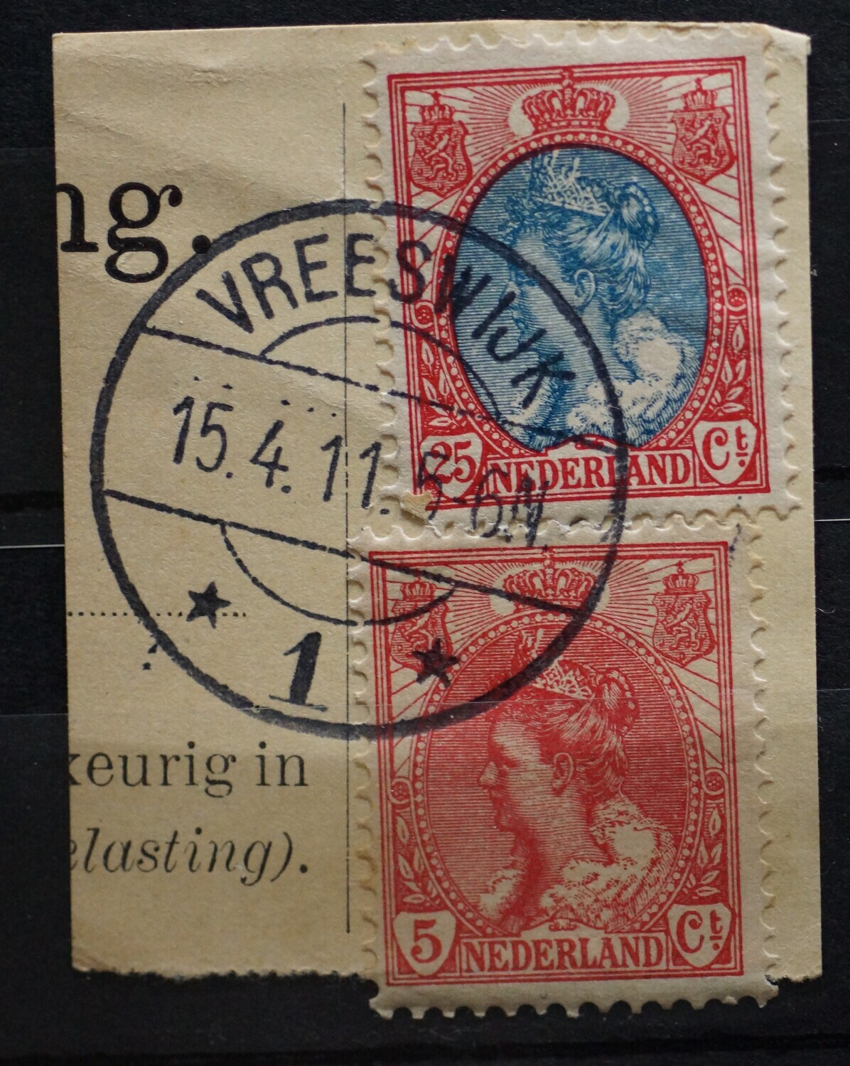 Vreeswijk 1 op NVPH 60 en 71 Vreeswijk 1 op NVPH 60 en 71