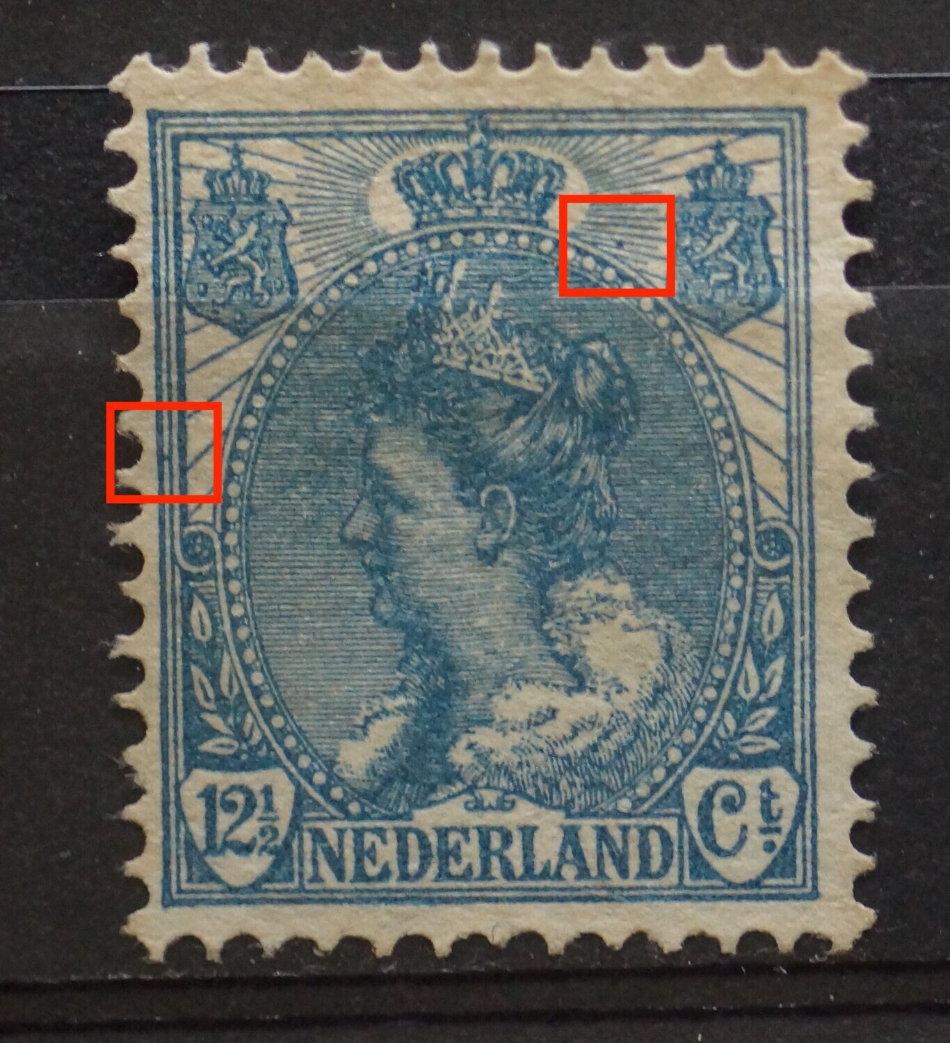 NVPH 63 - blauwe stippen