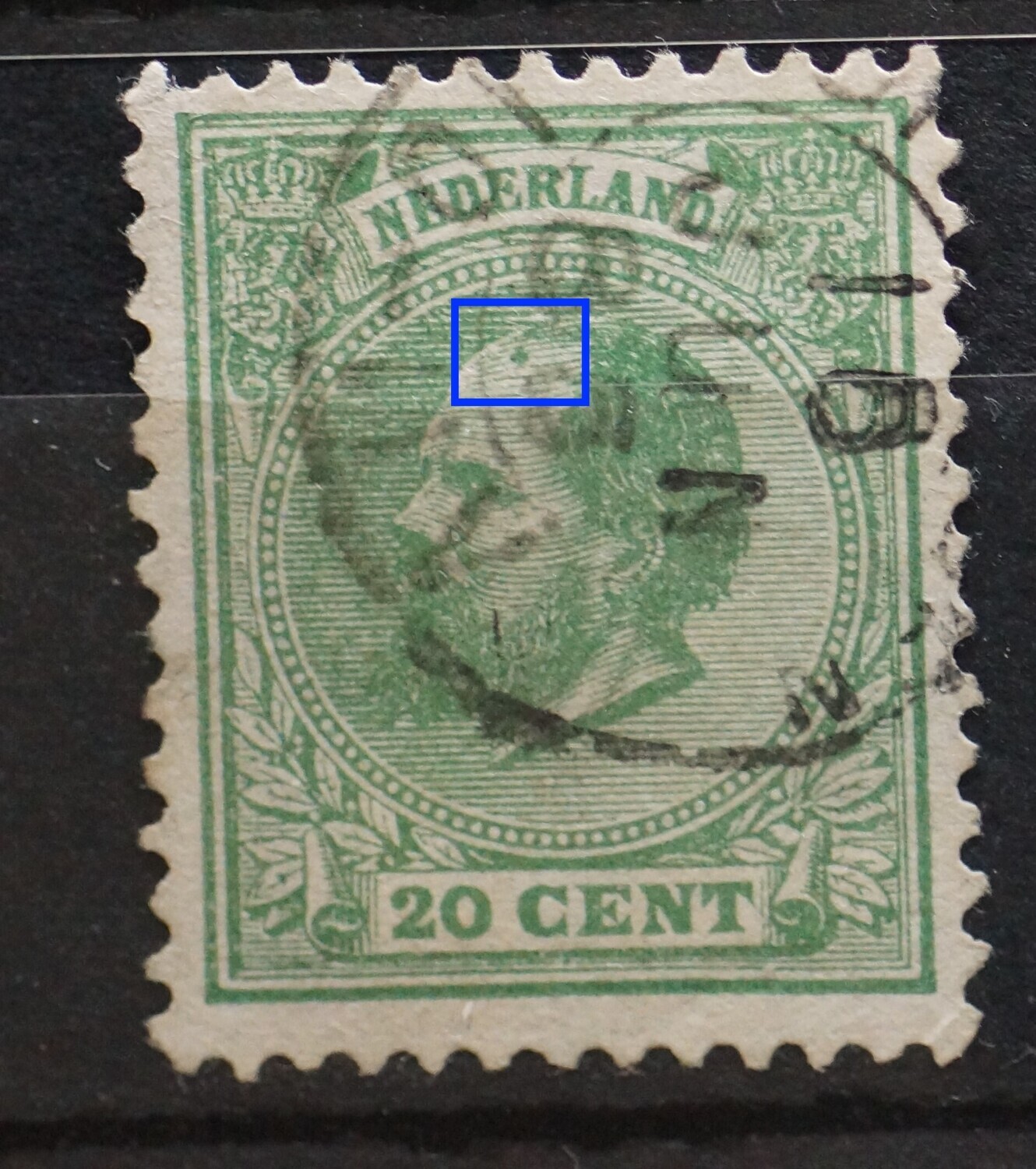 NVPH 24 - groene vlek op het hoofd NVPH 24 - groene vlek op het hoofd