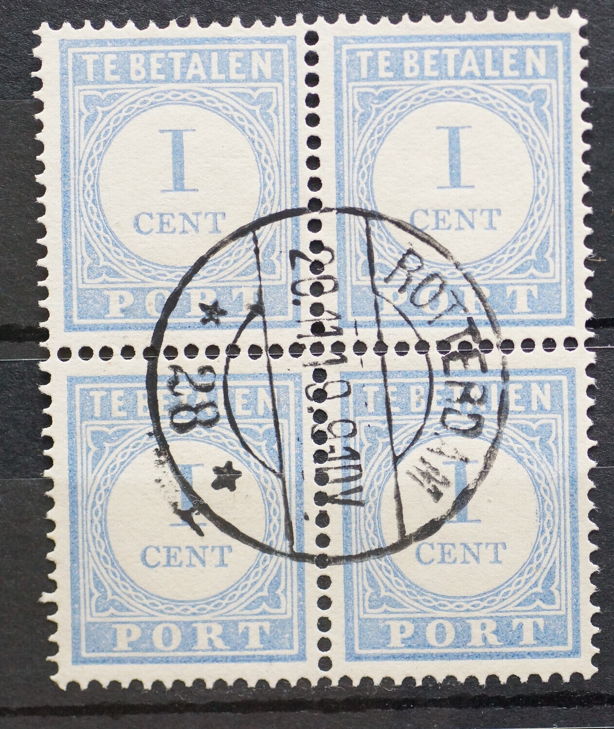 Rotterdam 28 (Arabisch) op NVPH P45 (blok) - zeldzaam