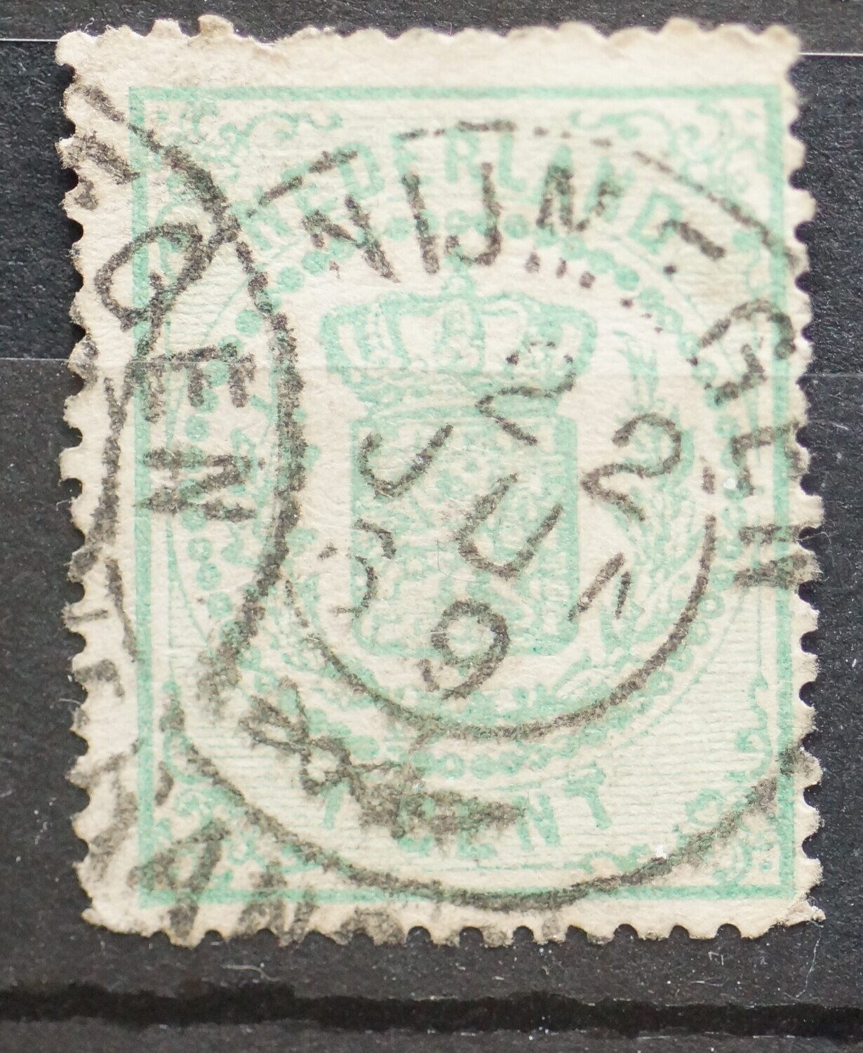 Francotakje Nijmegen op NVPH 15 (voorafstempeling?)